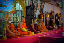 เทศบาลนครแม่สอดร่วมกับวัดแม่ซอดหน้าด่าน ร่วมสืบสานประเพณีแล้อุ๊ปั๊ดตะก่า ประจำปี 2565