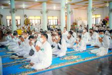 เทศบาลนครแม่สอดร่วมกับวัดแม่ซอดหน้าด่าน ร่วมสืบสานประเพณีแล้อุ๊ปั๊ดตะก่า ประจำปี 2565