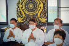 เทศบาลนครแม่สอดร่วมกับวัดแม่ซอดหน้าด่าน ร่วมสืบสานประเพณีแล้อุ๊ปั๊ดตะก่า ประจำปี 2565