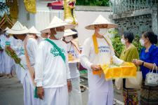 เทศบาลนครแม่สอดร่วมกับวัดแม่ซอดหน้าด่าน ร่วมสืบสานประเพณีแล้อุ๊ปั๊ดตะก่า ประจำปี 2565