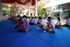 โรงเรียนในสังกัดเทศบาลนครแม่สอด จัดกิจกรรมแห่เทียนจำนำพรรษา ประจำปี 2565