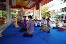 โรงเรียนในสังกัดเทศบาลนครแม่สอด จัดกิจกรรมแห่เทียนจำนำพรรษา ประจำปี 2565