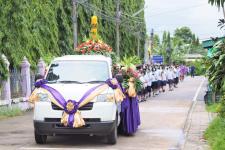 โรงเรียนเทศบาลวัดบุญญาวาส จัดกิจกรรมแห่เทียนจำนำพรรษา ประจำปี 2565