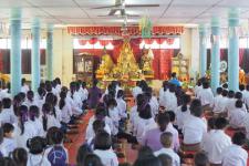 โรงเรียนเทศบาลวัดบุญญาวาส จัดกิจกรรมแห่เทียนจำนำพรรษา ประจำปี 2565