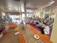 กองสวัสดิการสังคมและกองคลัง เทศบาลนครแม่สอดร่วมถวายเทียนจำนำพรรษา ณ วัดสุนทรีกาวาส เนื่องด้วยวันสำคัญทางพระพุทธศาสนา