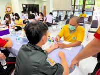 โรงเรียนกีฬาเทศบาลนครแม่สอดเข้าร่วม "โครงการอาสาทำดีบริจาคโลหิต” เนื่องในวันเฉลิมพระชนมพรรษา 70 พรรษา พระบาทสมเด็จพระปรเมนทรรามาธิบดีศรีสินทรมหาวชิราลงกรณ์พระวชิรเกล้าเจ้าอยู่หัว 28