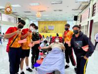 โรงเรียนกีฬาเทศบาลนครแม่สอดเข้าร่วม "โครงการอาสาทำดีบริจาคโลหิต” เนื่องในวันเฉลิมพระชนมพรรษา 70 พรรษา พระบาทสมเด็จพระปรเมนทรรามาธิบดีศรีสินทรมหาวชิราลงกรณ์พระวชิรเกล้าเจ้าอยู่หัว 28