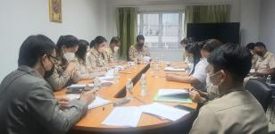 การประชุมคณะกรรมการนิเทศ ติดตามตรวจสอบและประเมินคุณภาพการศึกษาระดับการศึกษาขั้นพื้นฐานของสถานศึกษาในสังกัดเทศบาลนครแม่สอด ประจำปี 2565