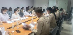 การประชุมคณะกรรมการนิเทศ ติดตามตรวจสอบและประเมินคุณภาพการศึกษาระดับการศึกษาขั้นพื้นฐานของสถานศึกษาในสังกัดเทศบาลนครแม่สอด ประจำปี 2565