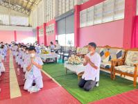 กองการศึกษาเทศบาลนครแม่สอด โดยโรงเรียนเทศบาลวัดดอนแก้ว จัดกิจกรรมโครงการพัฒนาผู้เรียนกลุ่มสาระสังคมศึกษาศาสนาและวัฒนธรรม ค่ายคุณธรรมจริยธรรม ประจำปีการศึกษา 2565