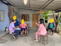 เจ้าหน้าที่งานสังคมสงเคราะห์ลงพื้นที่สำรวจเเคสผู้ประสบปัญหาทางสังคม ชุมชนสันต้นปิน