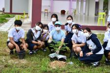 โรงเรียนเทศบาลเฉลิมพระเกียรติฯ ร่วมปลูกต้นไม้ เนื่องในวโรกาสวันเฉลิมพระชนมพรรษาสมเด็จพระนางเจ้าสิริกิติ์พระบรมราชินีนาถ พระบรมราชชนนีพันปีหลวง