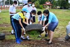 โรงเรียนเทศบาลเฉลิมพระเกียรติฯ ร่วมปลูกต้นไม้ เนื่องในวโรกาสวันเฉลิมพระชนมพรรษาสมเด็จพระนางเจ้าสิริกิติ์พระบรมราชินีนาถ พระบรมราชชนนีพันปีหลวง