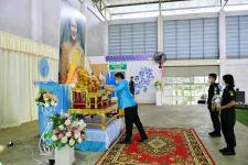 พิธีถวายพระพรชัยมงคล เนื่องในวโรกาส วันเฉลิมพระชนมพรรษาสมเด็จพระนางเจ้าสิริกิติ์พระบรมราชินีนาถ พระบรมราชชนนีพันปีหลวง ประจำปี 2565 โรงเรียนเทศบาลเฉลิมพระเกียรติสมเด็จพระเทพรัตนราชสุดาฯ สยามบรมราชกุมารี