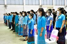 พิธีถวายพระพรชัยมงคล เนื่องในวโรกาส วันเฉลิมพระชนมพรรษาสมเด็จพระนางเจ้าสิริกิติ์พระบรมราชินีนาถ พระบรมราชชนนีพันปีหลวง ประจำปี 2565 โรงเรียนเทศบาลเฉลิมพระเกียรติสมเด็จพระเทพรัตนราชสุดาฯ สยามบรมราชกุมารี