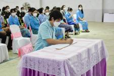 พิธีถวายพระพรชัยมงคล เนื่องในวโรกาส วันเฉลิมพระชนมพรรษาสมเด็จพระนางเจ้าสิริกิติ์พระบรมราชินีนาถ พระบรมราชชนนีพันปีหลวง ประจำปี 2565 โรงเรียนเทศบาลเฉลิมพระเกียรติสมเด็จพระเทพรัตนราชสุดาฯ สยามบรมราชกุมารี