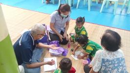 ศูนย์พัฒนาเด็กเล็กวัดมณีไพรสณฑ์ เข้าร่วมกิจกรรมพัฒนาศักยภาพเครือข่ายผู้สูงอายุในชุมชน เพื่อส่งเสริมการดูแลหญิงตั้งครรภ์และพัฒนาเด็กไทย ประจำปี 25650