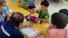 ศูนย์พัฒนาเด็กเล็กวัดมณีไพรสณฑ์ เข้าร่วมกิจกรรมพัฒนาศักยภาพเครือข่ายผู้สูงอายุในชุมชน เพื่อส่งเสริมการดูแลหญิงตั้งครรภ์และพัฒนาเด็กไทย ประจำปี 25650