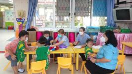 ศูนย์พัฒนาเด็กเล็กวัดมณีไพรสณฑ์ เข้าร่วมกิจกรรมพัฒนาศักยภาพเครือข่ายผู้สูงอายุในชุมชน เพื่อส่งเสริมการดูแลหญิงตั้งครรภ์และพัฒนาเด็กไทย ประจำปี 25650