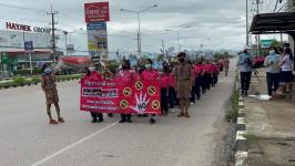 โรงเรียนเทศบาลวัดดอนแก้ว ร่วมกับชมรมพุทธศาสตร์สากล จัดกิจกรรมรณรงค์ต้านสิ่งเสพติดและการใช้กัญชาในสถานศึกษา