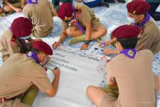 โรงเรียนเทศบาลวัดดอนแก้ว ร่วมกับชมรมพุทธศาสตร์สากล จัดกิจกรรมรณรงค์ต้านสิ่งเสพติดและการใช้กัญชาในสถานศึกษา