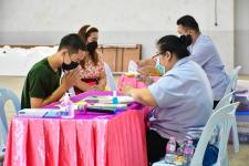 โรงเรียนเทศบาลเฉลิมพระเกียรติสมเด็จพระเทพรัตนราชสุดา ฯ สยามบรมราชกุมารี สังกัดกองการศึกษา เทศบาลนครแม่สอด ตรวจสุขภาพประจำปีให้กับนักเรียน ระดับชั้นมัธยมศึกษาปีที่ 4 ประจำปีการศึกษา 2565