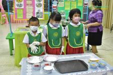 โรงเรียนเทศบาลวัดมณีไพรสณฑ์ จัดโครงการพัฒนาผู้เรียน“ส่งเสริมพัฒนาความสามารถทางด้านคณิตศาสตร์ วิทยาศาสตร์ เด็กปฐมวัย” ประจำปีการศึกษา 2565