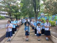 โรงเรียนเทศบาลวัดชุมพลคีรี จัดกิจกรรมเดินรณรงค์ป้องกันไขเลือดออก ประจำปี 2565