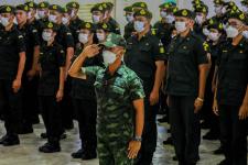โรงเรียนเทศบาลเฉลิมพระเกียรติสมเด็จพระเทพรัตนราชสุดา ฯ สยามบรมราชกุมารี ร่วมกับมณฑลทหารบกที่ ๓๑๐ ฝึกนักศึกษาวิชาทหาร ประจำปีการศึกษา ๒๕๖๕
