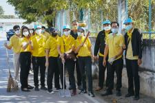 กองการศึกษา และสถานศึกษาในสังกัด ร่วมกิจกรรมจิตอาสาบำเพ็ญสาธารณประโยชน์