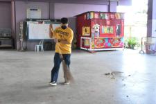 กองการศึกษา และสถานศึกษาในสังกัด ร่วมกิจกรรมจิตอาสาบำเพ็ญสาธารณประโยชน์