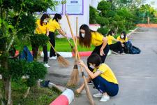 กองการศึกษา และสถานศึกษาในสังกัด ร่วมกิจกรรมจิตอาสาบำเพ็ญสาธารณประโยชน์