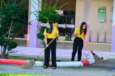 กองการศึกษา และสถานศึกษาในสังกัด ร่วมกิจกรรมจิตอาสาบำเพ็ญสาธารณประโยชน์