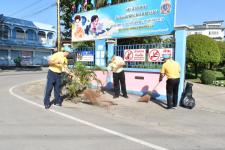 กองการศึกษา และสถานศึกษาในสังกัด ร่วมกิจกรรมจิตอาสาบำเพ็ญสาธารณประโยชน์