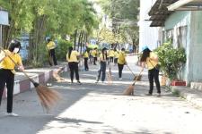 กองการศึกษา และสถานศึกษาในสังกัด ร่วมกิจกรรมจิตอาสาบำเพ็ญสาธารณประโยชน์