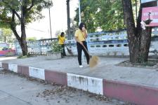 กองการศึกษา และสถานศึกษาในสังกัด ร่วมกิจกรรมจิตอาสาบำเพ็ญสาธารณประโยชน์