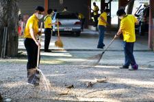 กองการศึกษา และสถานศึกษาในสังกัด ร่วมกิจกรรมจิตอาสาบำเพ็ญสาธารณประโยชน์