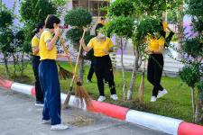 กองการศึกษา และสถานศึกษาในสังกัด ร่วมกิจกรรมจิตอาสาบำเพ็ญสาธารณประโยชน์