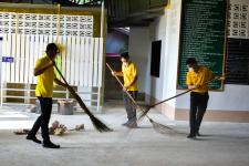 กองการศึกษา และสถานศึกษาในสังกัด ร่วมกิจกรรมจิตอาสาบำเพ็ญสาธารณประโยชน์