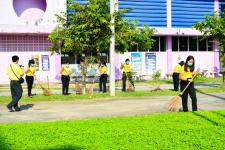 กองการศึกษา และสถานศึกษาในสังกัด ร่วมกิจกรรมจิตอาสาบำเพ็ญสาธารณประโยชน์
