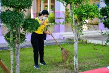 กองการศึกษา และสถานศึกษาในสังกัด ร่วมกิจกรรมจิตอาสาบำเพ็ญสาธารณประโยชน์