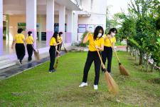 กองการศึกษา และสถานศึกษาในสังกัด ร่วมกิจกรรมจิตอาสาบำเพ็ญสาธารณประโยชน์