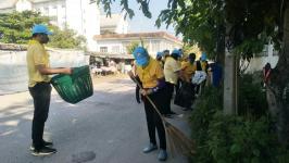 กองยุทธศาสตร์เข้าร่วมกิจกรรมจิตอาสาบำเพ็ญสาธารณประโยชน์เนื่องในวันคล้ายวันสวรรคตพระบาทสมเด็จพระบรมชนกาธิเบศร มหาภูมิพลอดุลยเดชมหาราช บรมนาถบพิตร