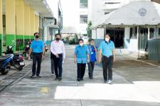 คณะผู้บริหารเทศบาลนครแม่สอดลงพื้นที่ตรวจเยี่ยมสถานศึกษาในสังกัดเทศบาลนครแม่สอด