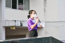 ผู้อำนวยการสถานศึกษาโรงเรียนเทศบาลเฉลิมพระเกียรติฯ กล่าวให้โอวาทนักเรียนภาคเรียนที่ 2 ประจำปีการศึกษา 2565