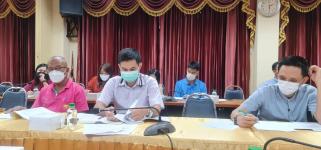 ร่วมฝึกอบรมซักซ้อมแนวทางในการจัดทำแผนฯ ณ ห้องประชุมโกเมน ชั้น 3 สำนักงานเทศบาลนครแม่สอด