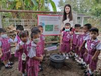 ศูนย์พัฒนาเด็กเล็กโรงเรียนเทศบาลวัดดอนแก้ว นำนักเรียนเรียนรู้ "เรื่องการจัดทำถังขยะเปียกลดโลกร้อน" 