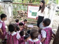 ศูนย์พัฒนาเด็กเล็กโรงเรียนเทศบาลวัดดอนแก้ว นำนักเรียนเรียนรู้ "เรื่องการจัดทำถังขยะเปียกลดโลกร้อน" 