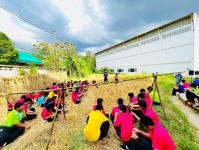 โรงเรียนเทศบาลวัดดอนแก้ว จัดกิจกรรมเก็บเกี่ยวและบริหารจัดการข้าวนาอินทรีย์ ระดับมัธยมศึกษาปีที่ 1-3  ประจำปีการศึกษา 2565