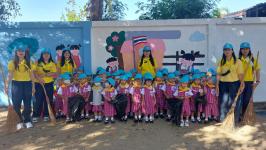 ศูนย์พัฒนาเด็กเล็กโรงเรียนเทศบาลวัดดอนแก้ว จัดกิจกรรมหนูน้อยจิตอาสา เนื่องจากวันดินโลก ประจำปี 2565